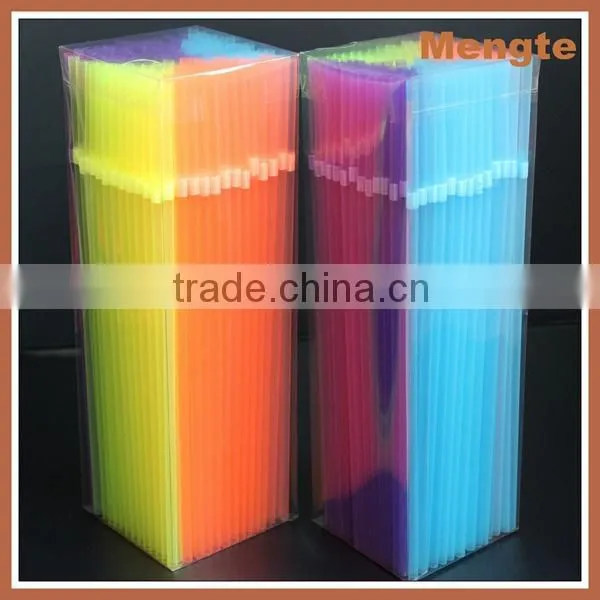 High Quality Fluorescence plastic twisting drinking straws