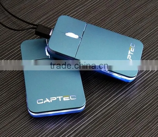 custom led logo wired pocket mouse gift items for office