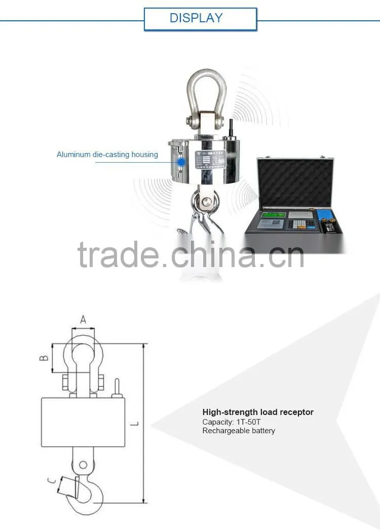 Digital Weighing OCS Wireless Printing Crane Scale OCS-50T