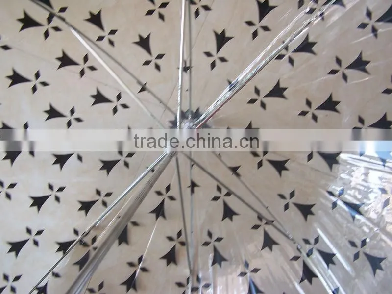 Clear Transparent POE dome bubble Custom Clear Umbrella