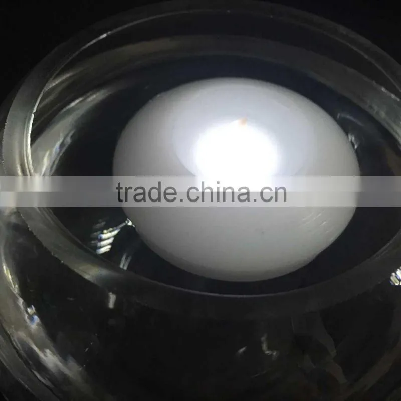 Battery Operated Real Wax White LED Water Floating Candle light/LED water activated wax candle light