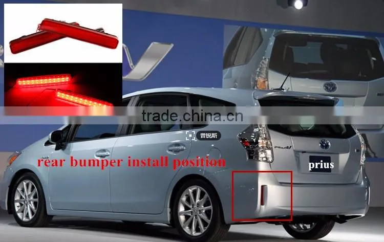 KEEN 12V 6W car bumper led lights for Toyota Prius rear tail lamp,led rear car bumper reflector light