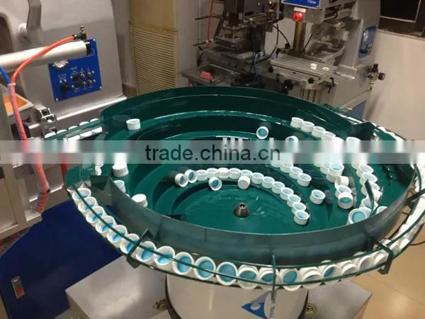 four color vertical pad printing machine for plastic lid with China manufacturer
