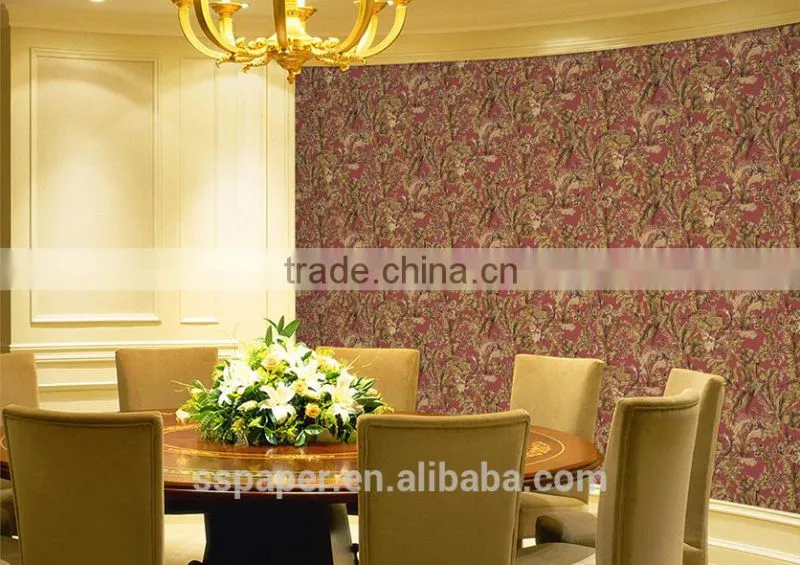 2016 New Fashion chinese wood finish wallpaper