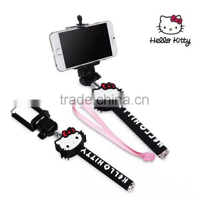 gadget 2015 hot custom selfie stick, bluetooth cartoon selfie stick mobile phone holder