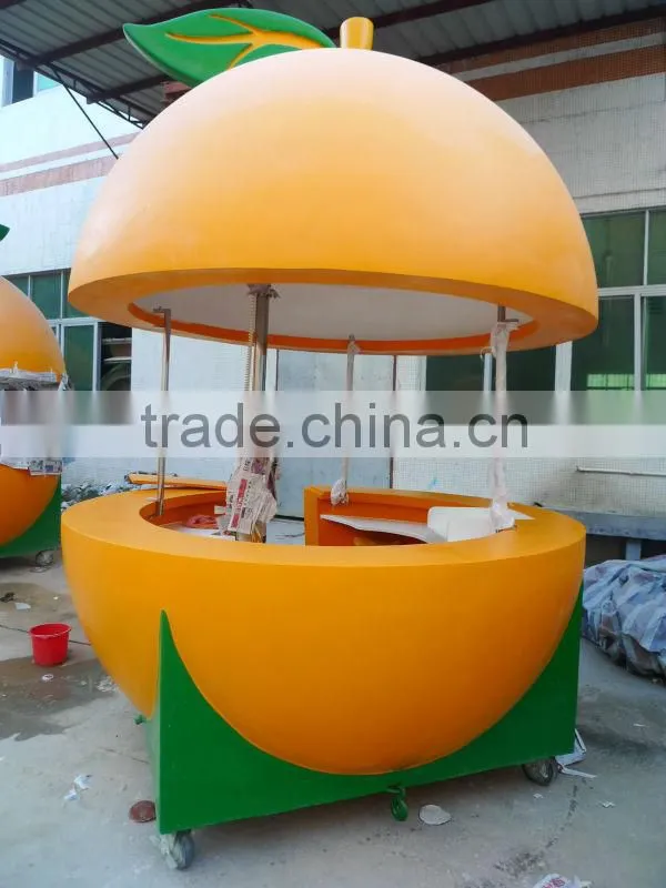 2015 outdoor food cart, fibreglass kiosk made in China