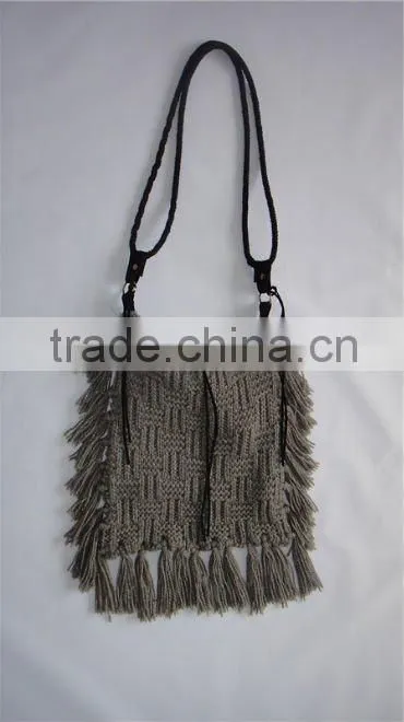 hand knitted ladie's handbag