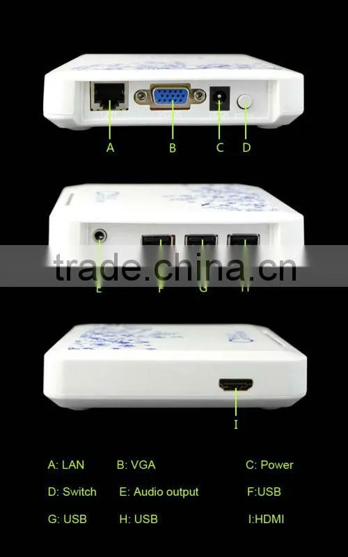 Linux thin client FL200 with 3 USB ports support wifi and HDMI for office call center