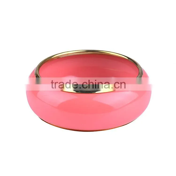 Free sample 2016 new design Coating craft plain stainless steel cuff bangle