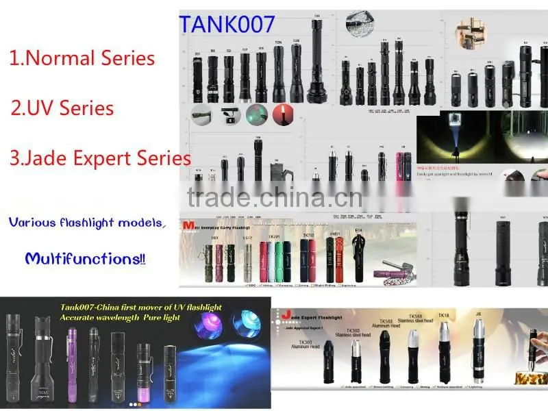 Delicate design promotion gift items anodized finish brass bright torch pen led flashlight Tank007 PA02