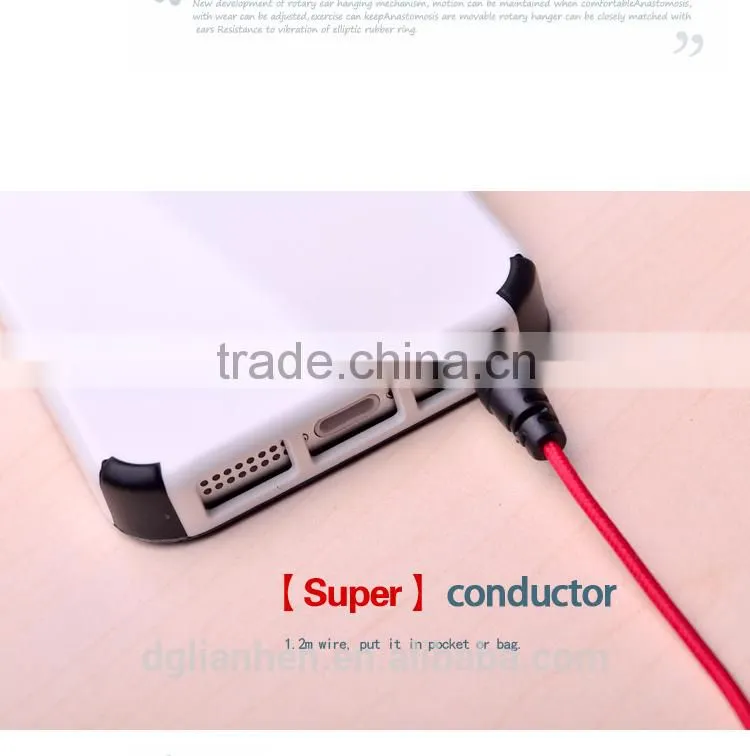 ULDUM sports factory price earhook sport earphone for mp3 mp4 earphone