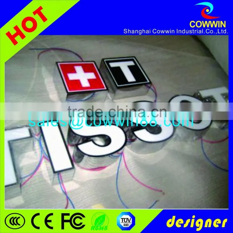 Outdoor/Indoor aluminum led lighted letters/acrylic led light letter price