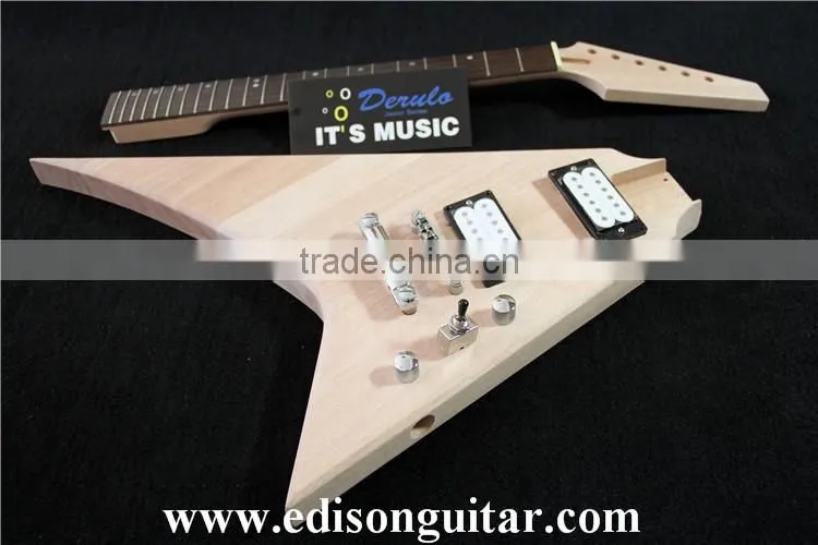 DIY Electric Guitar Kits Solid mahogany body Bolt On MX-013