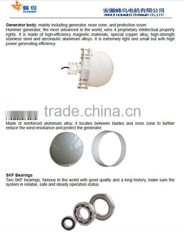 Chinese wind turbine10kw with wind deep cycle batteries