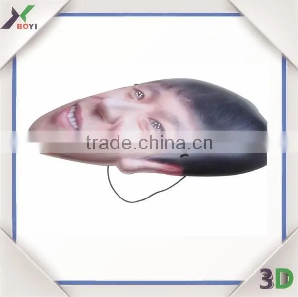 Promotional printed human face 3D PVC masks from Alibaba China