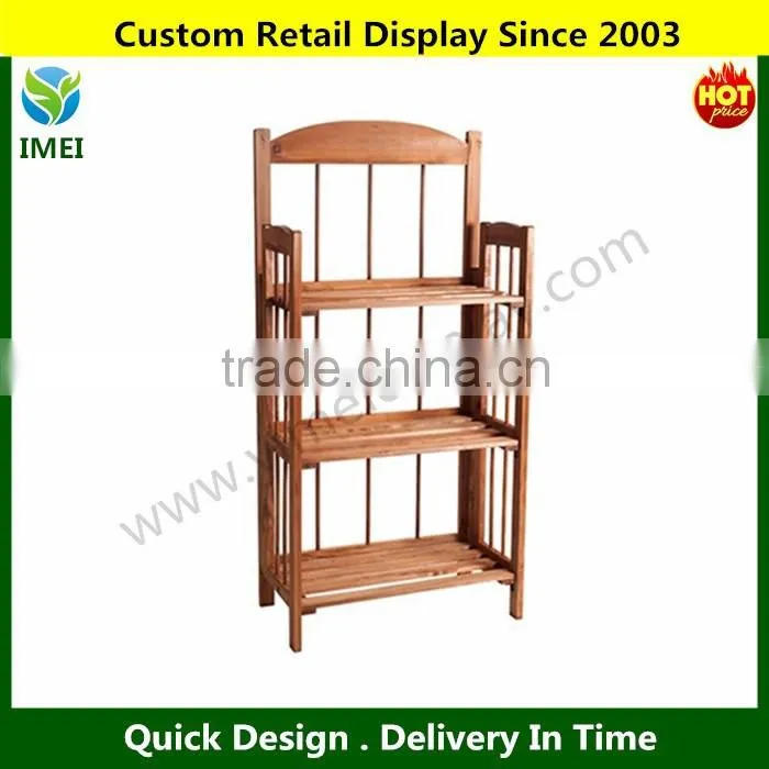 3-Shelf Light Wood Finish Bookcase YM5-1545