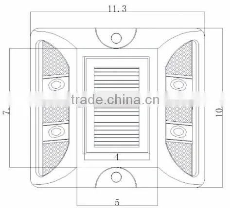Solar Traffic Road Maker/Road Stub/Road Reflector/ Aluminum Flashing Solar Marker Lights