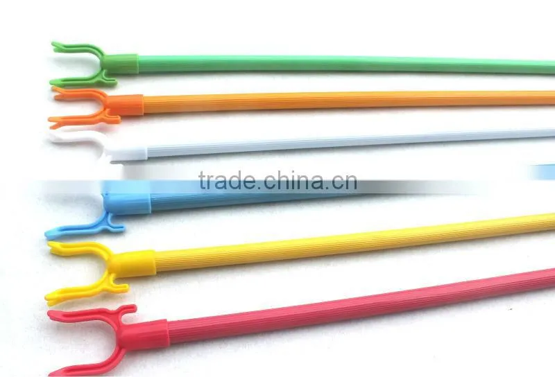Striped PVC cover cloth hanger fork with high quanlity and competitive price