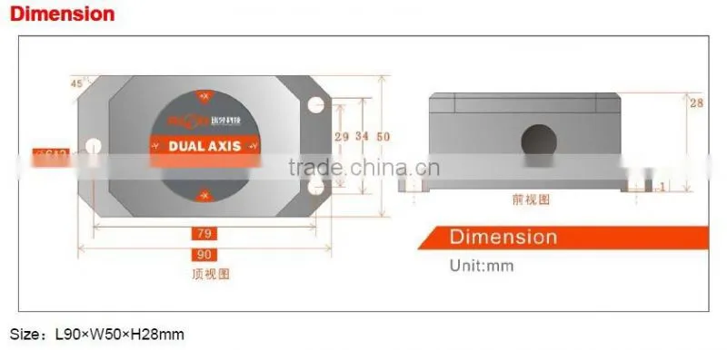 HCA526T High Precision Tiltmeter With 0.002deg Accuracy MADE IN CHINA