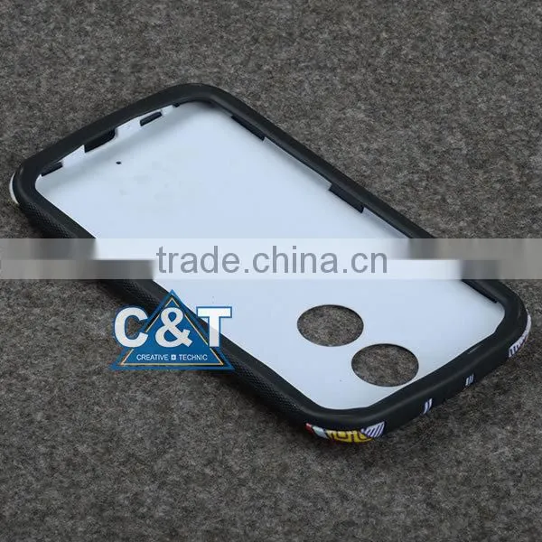 C&T Hard plastic back case tpu bumper for moto x (2nd gen) xt1096