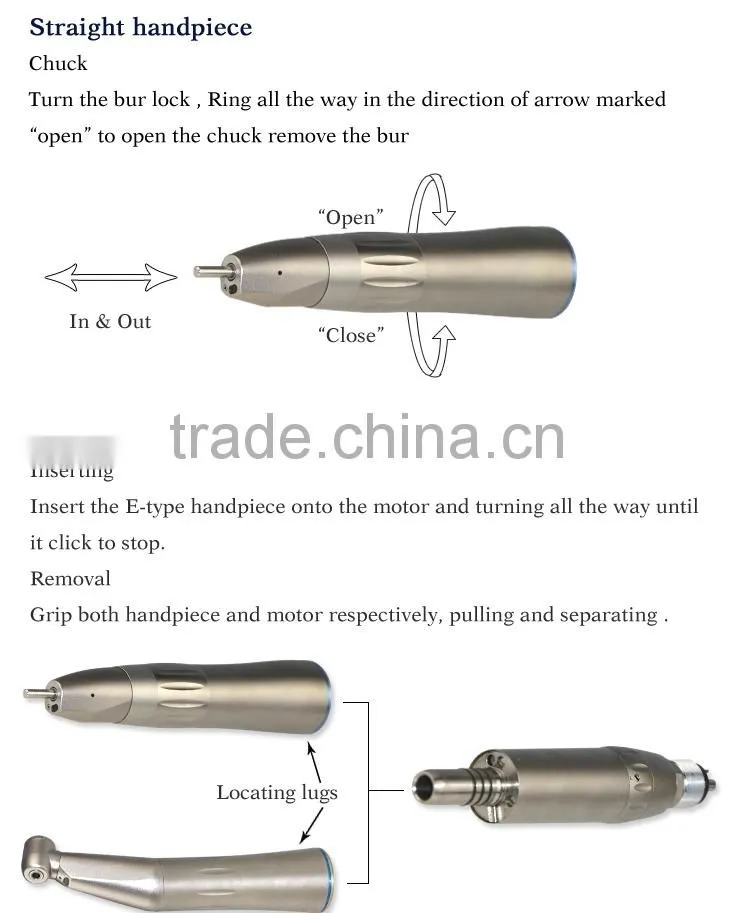 4 hole Dental Handpiece China portable dental equipment