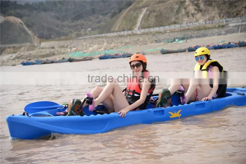 double Foot pedal kayak for sale ,LLDPE kayak .new products,sports kayak ,pedal boat ,fun kayak
