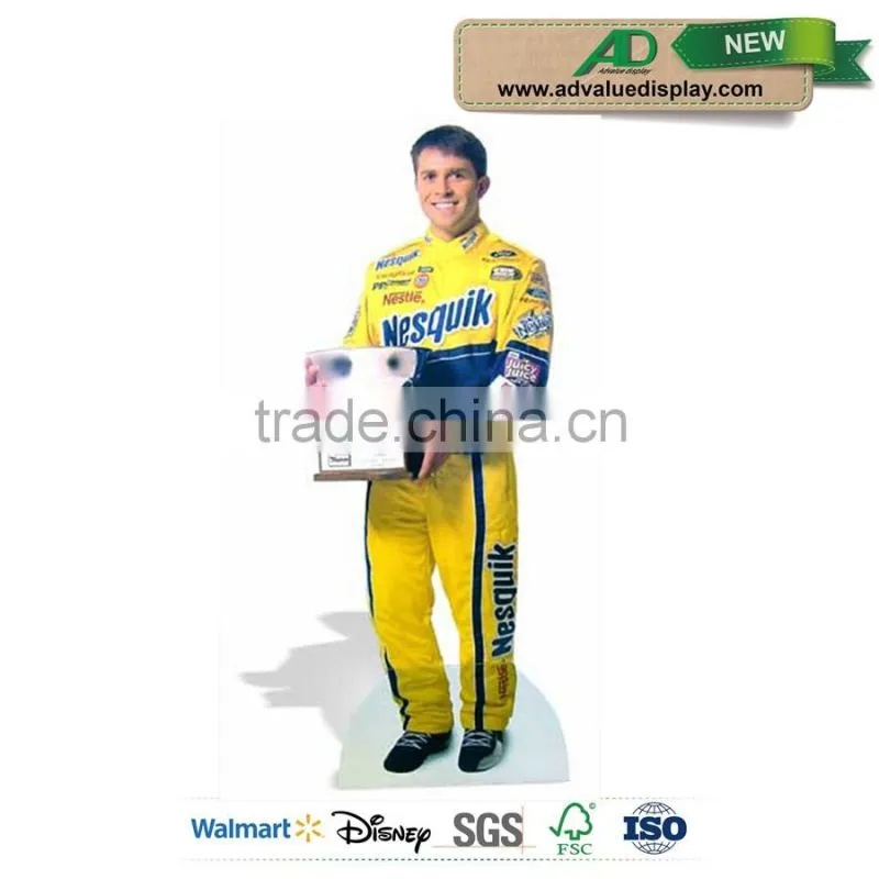 China suppliers Life Size Figure Rocky Balboa Paper display standee , John Mayer Cardboard cutouts