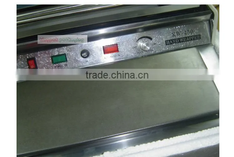 KW450 Small Food Tray Cling Film Wrapping Machine