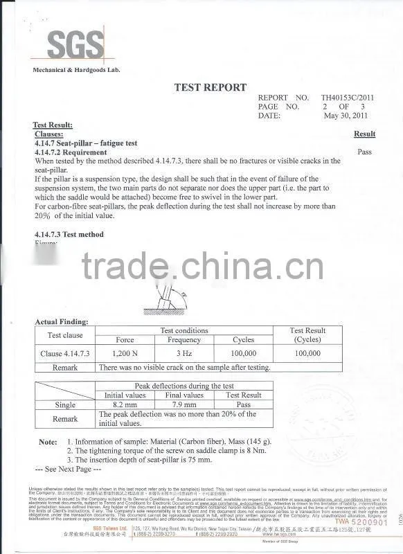 China factory price Supreme Quality straight bike seat post