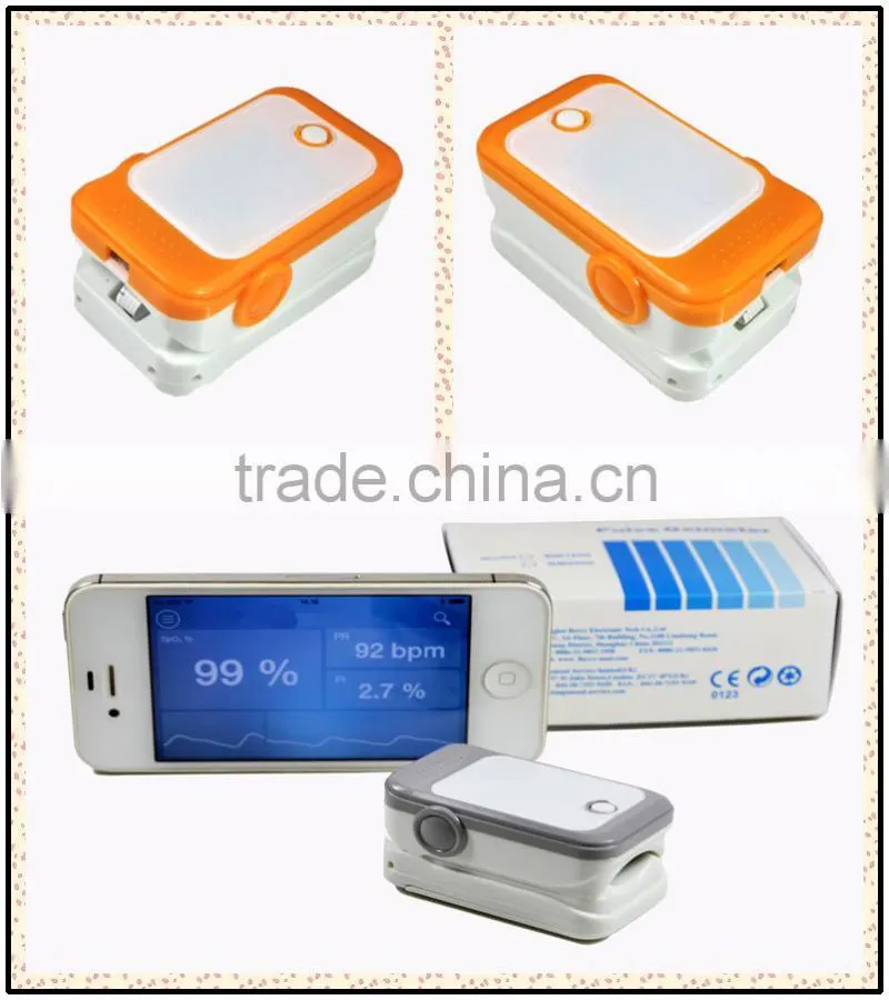 Bluetooth Fingertip Pulse Oximeter with CE approved