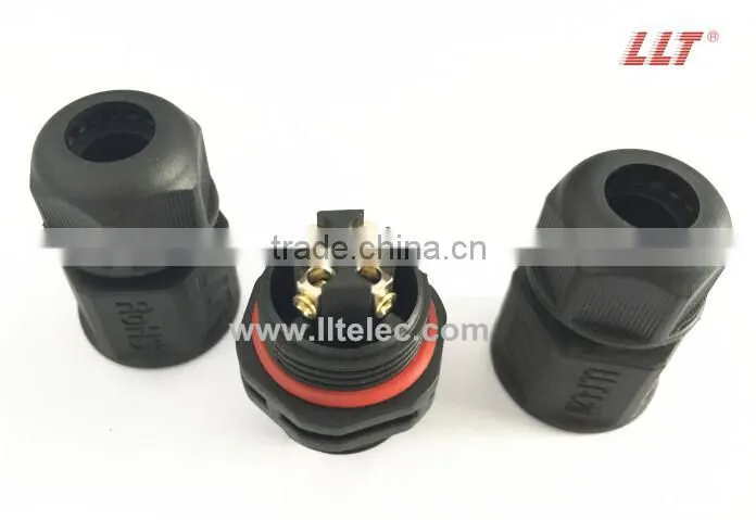 L20 Screw Terminal, 4 Contacts, Field Installable Waterproof Connector