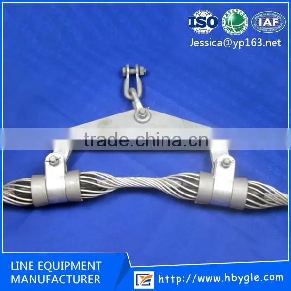 Aluminum alloy preformed suspension clamp/ADSS/OPGW cable, no armor rod, less
