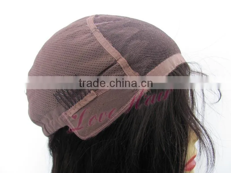 2014 New fashion black women brazilian full lace wig 100% human hair wig
