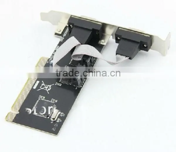 2 Port RS232 RS-232 Serial Port COM DB9 to PCI Card Adapter Converter MCS 9865 Serial industry
