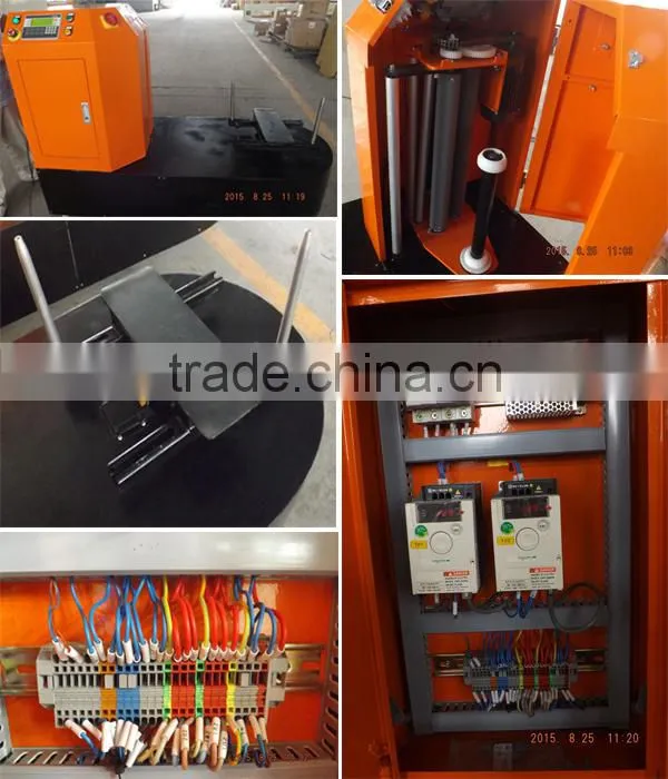 Load scale luggage wrap machine stretch wrapper machine