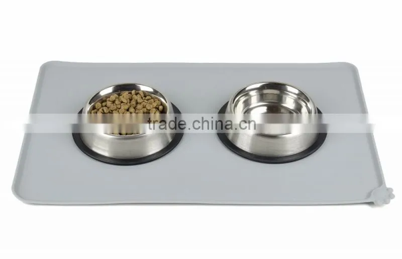 Flexible Pet Silicone food mat for Dog and cat