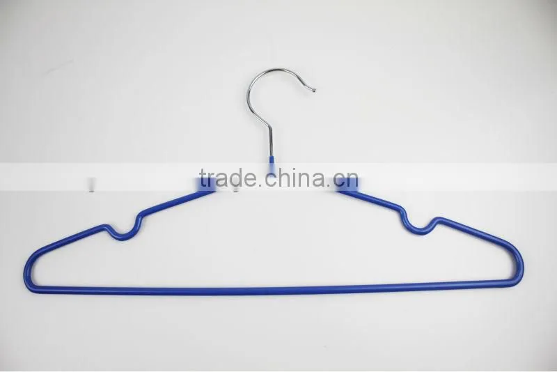 Multifunctional durable Metal material PVC coating non-slip hanger (5pcs)