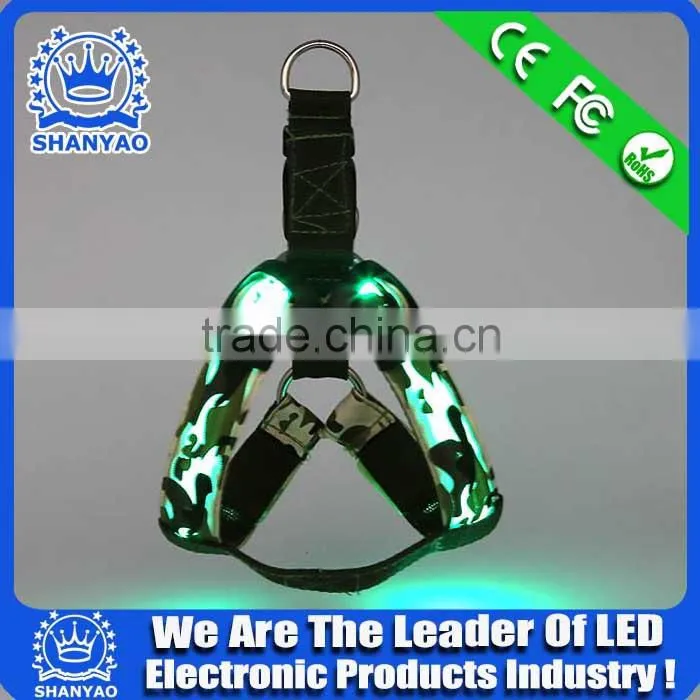 2015 Hot Selling Flashing Pet Training Harness