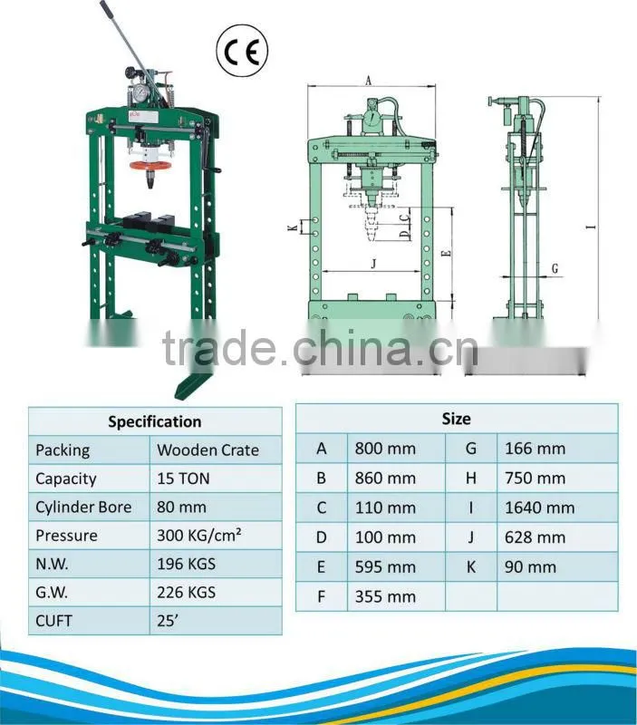 JL-15A 15 TON HYDRAULIC PRESS MACHINE