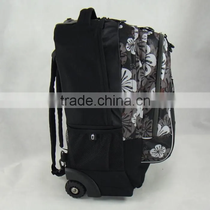 Produce Polyester Trolley Backpack With Wheels