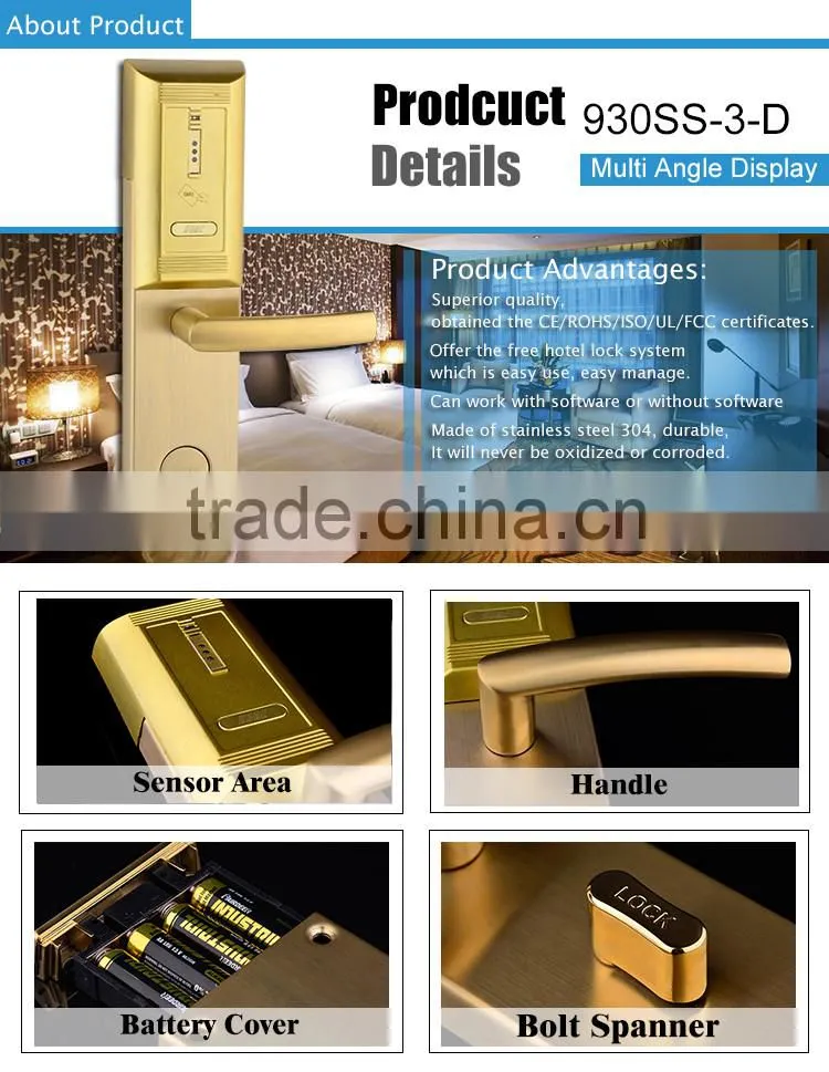 wholesale price digital hotel lock with free management software