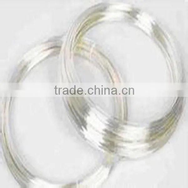 Pure silver round wire with high purity 99.99%