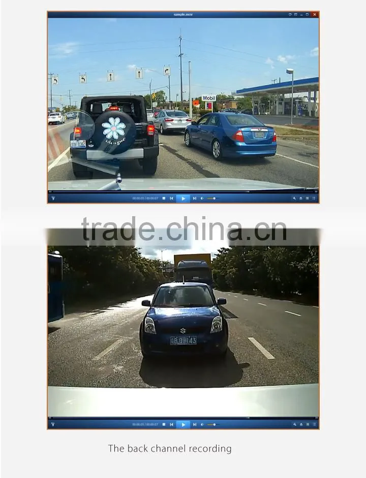 5 Inch Android gps navigation rearview mirror gps wireless camera
