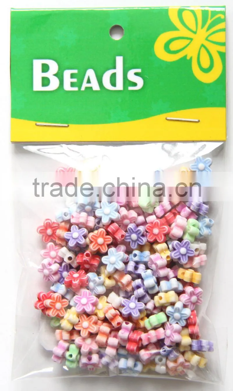 2015 New Fashion Cheap Flower Shaped bead ,Acrylic Flower Beads