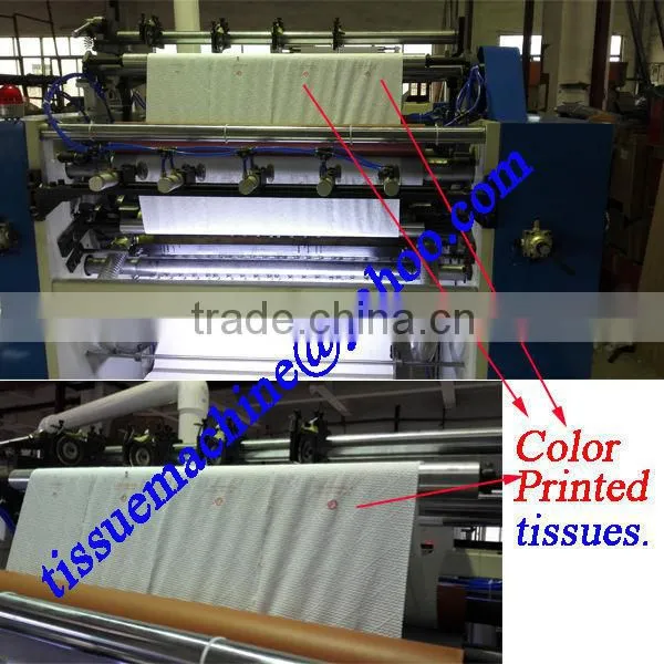 Italy Design Embossing Laminating Printing High Speed Automatic Home Use Tissue Machine