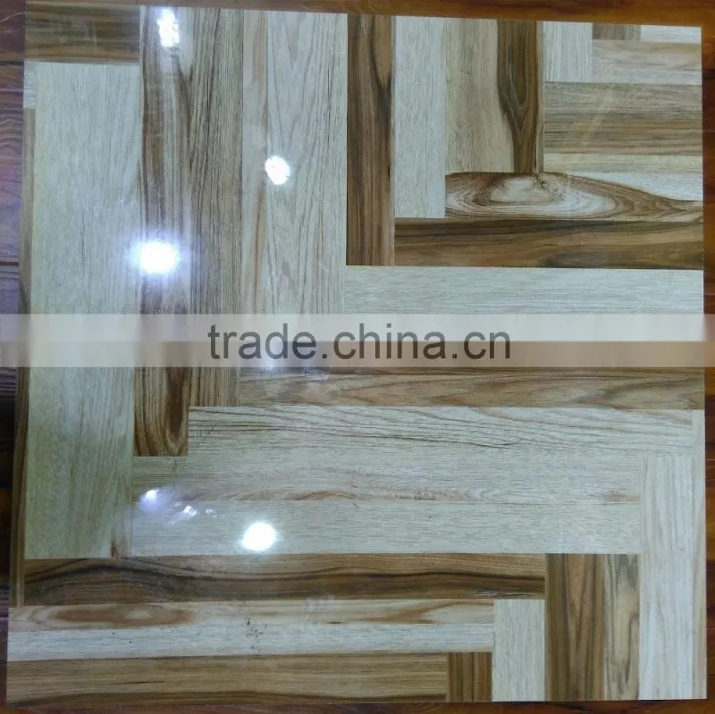 modern design wood look full polished glazed wooden floor tile