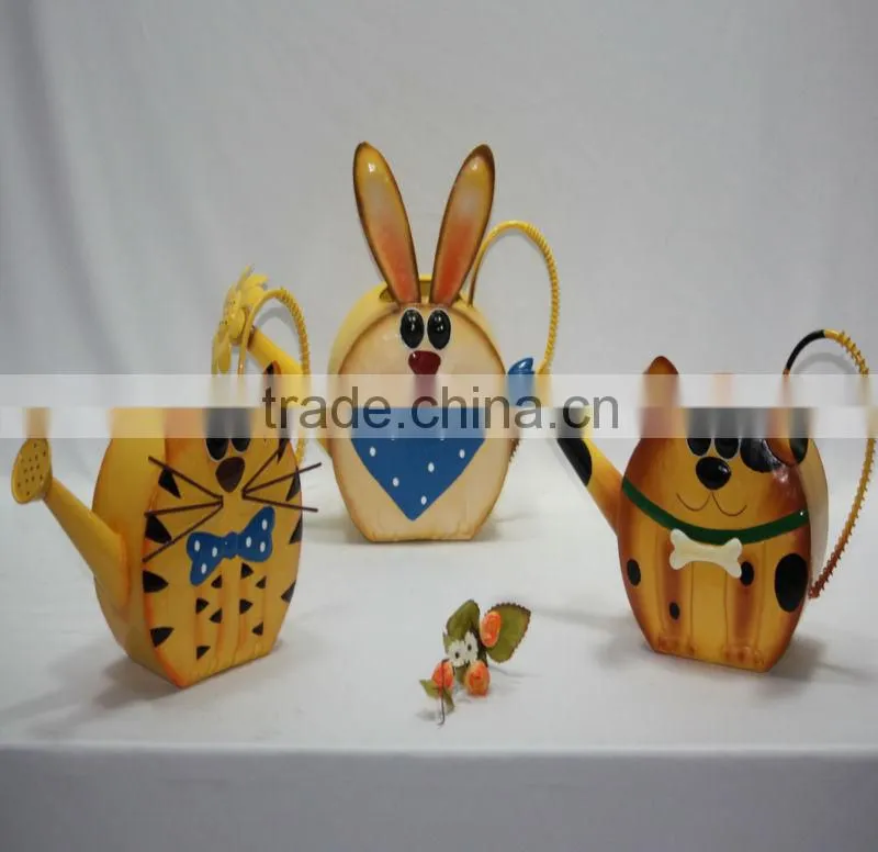 metal garden planter or flower pot