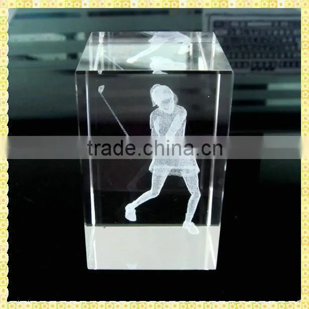 Handcrafted Blank Crystal Cube Souvenir Items For Promotion Items