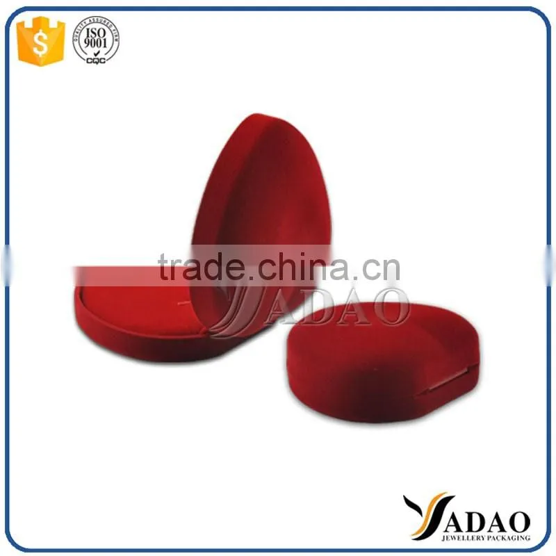 heart shape velvet jewelry packaging box manufacturer