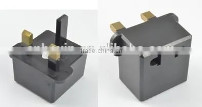 Plug with socket type travel adapter 2pin to 3 pin plug